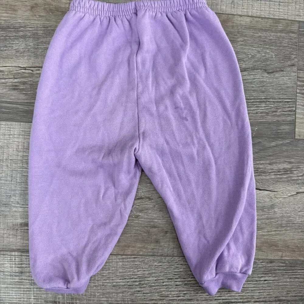 Vtg Glow A Saurus Dinosaur Girls Outfit Set Flower Glow In The Dark 18 Months